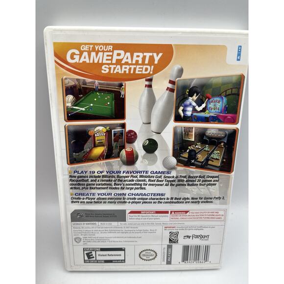 Game Party 3 (Wii, 2009) CIB Free Shipping - Picture 2 of 6